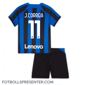 Inter Milan Joaquin Correa #11 Hemmatröja Barn 2022-23 Kortärmad (+ korta byxor)